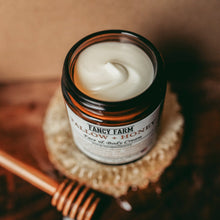 Load image into Gallery viewer, Tallow + Honey Cream with Organic Vanilla Co2 Extract - 4oz Glass Jar