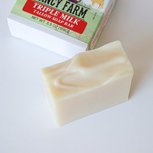 Farm Fresh Triple Milk Tallow Soap Bar - 5.5oz (limited edition)