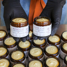 Load image into Gallery viewer, Rose C+E Anti-Aging Cream - 2oz Glass Jar *Now with Astaxanthin and CoQ10*