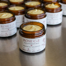 Load image into Gallery viewer, Rose C+E Anti-Aging Cream - 2oz Glass Jar *Now with Astaxanthin and CoQ10*
