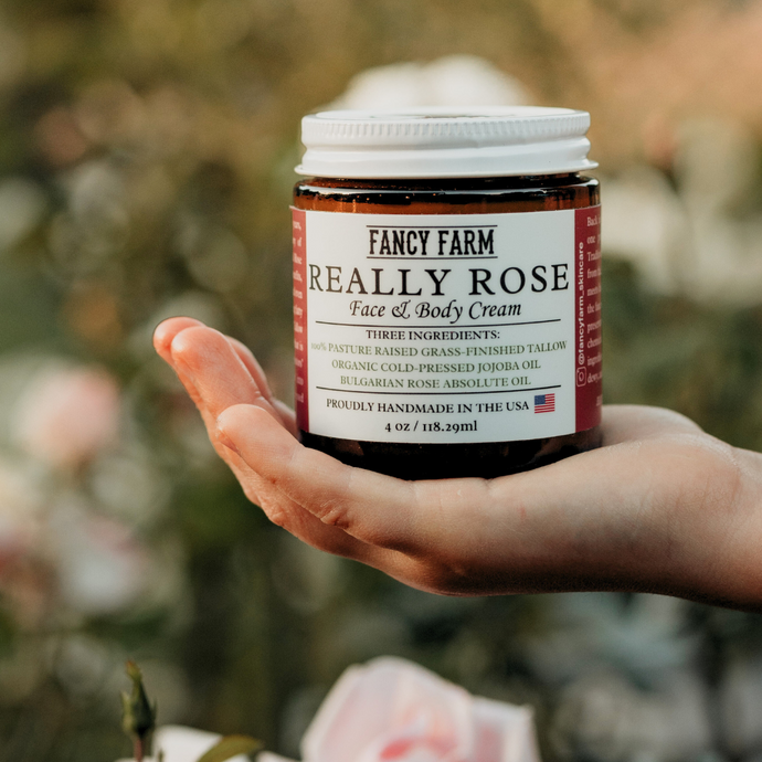 Really Rose Face Cream - 4 oz Glass Jar