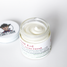 Load image into Gallery viewer, Rose-E + C Anti-Aging Cream - 1 oz Glass Jar - Now with EMU oil