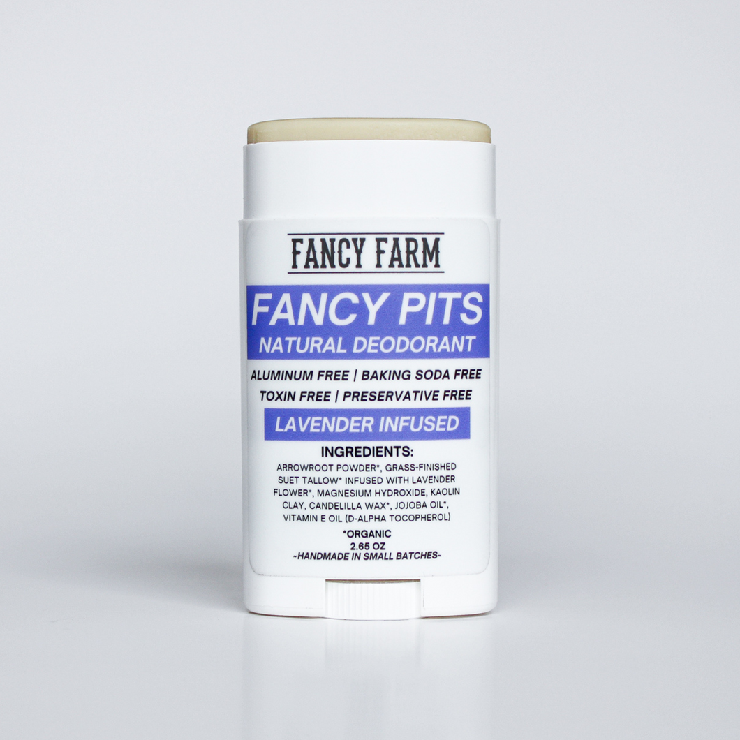 Fancy Pits Deodorant - Infused with Organic Lavender Flowers