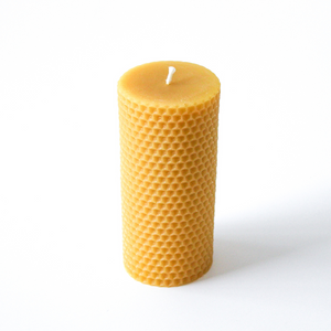 Honeycomb Pillar Candle - 100% Pure Beeswax