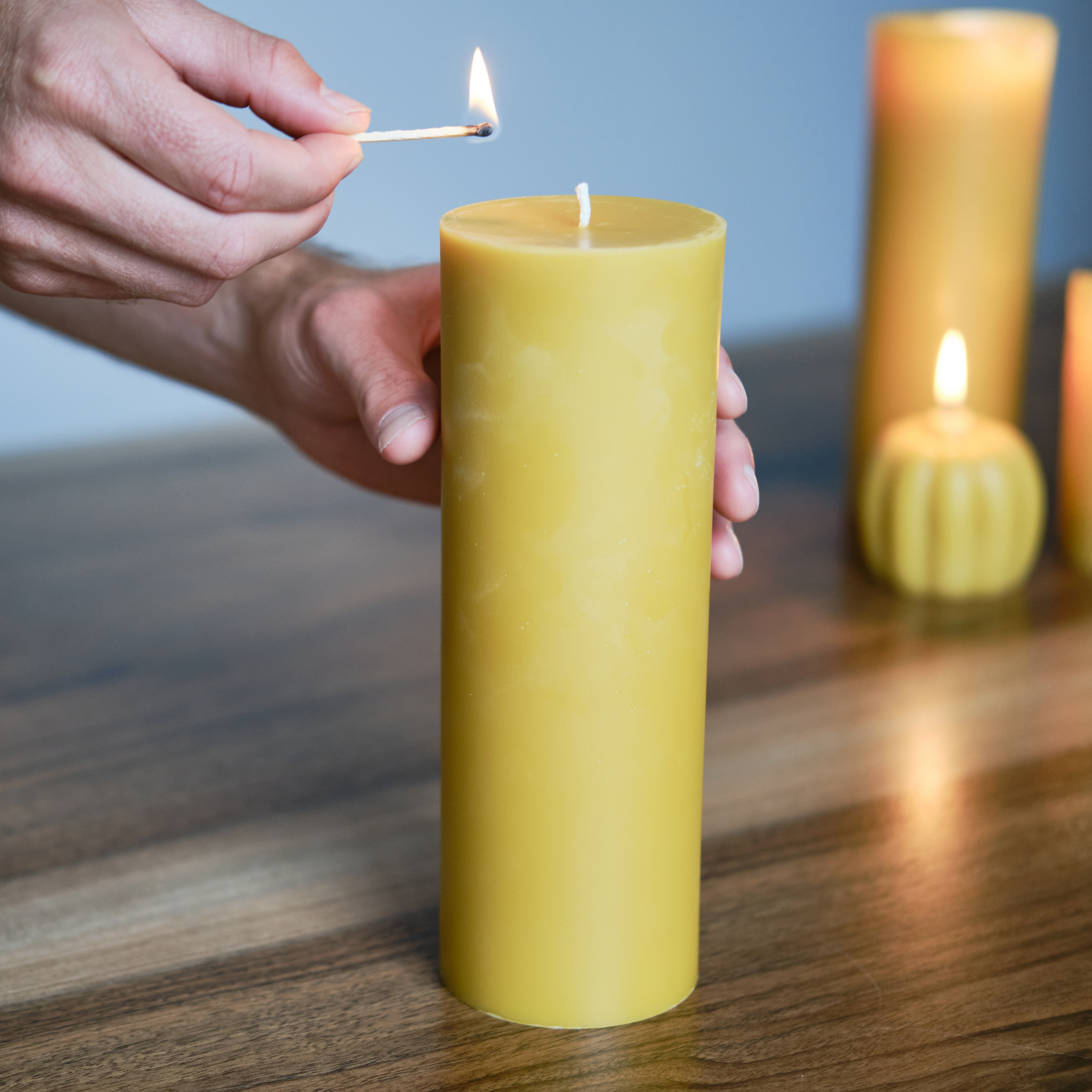 Bulk Beeswax Pillar Candles 100 % Pure Beeswax Organic Long