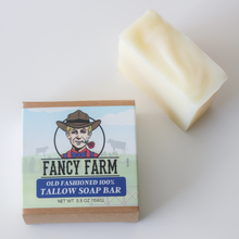 Load image into Gallery viewer, Handmade Old Fashioned Tallow Soap Bar - Unscented