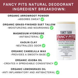 Fancy Pits Deodorant - Lemongrass Scented