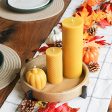 Load image into Gallery viewer, Pumpkin Candle - 100% Pure Beeswax